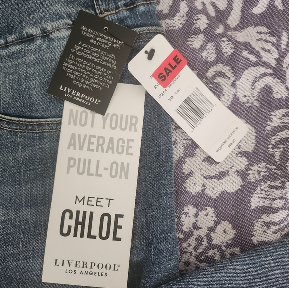 LIVERPOOL JEANS CHLOE HI-RISE ANKLE SKINNY PULL-ONS NWT - Picture 6 of 7